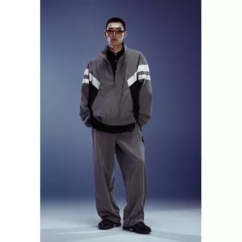 Куртка свободного кроя HM темно-серого цвета S