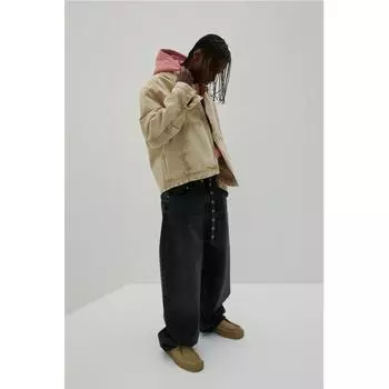 Куртка свободного кроя HM Utility бежевого цвета XS