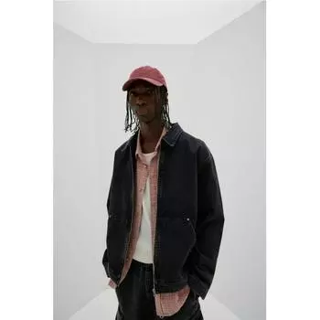 Куртка свободного кроя HM Utility Denim Black XS