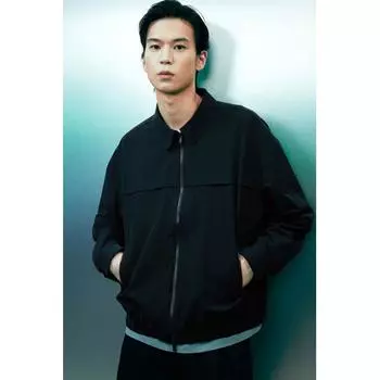 Куртка свободного кроя с вафельной текстурой HM Navy Blue S