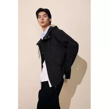 Куртка свободного кроя с водоотталкивающим покрытием HM, черная S