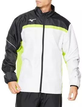 Куртка Tennis Wear Active Warmer Dynamotion Fit Thermal Water Repellent 62JE2502 Белый x Черный x Зеленый лайм XS [Mizuno]