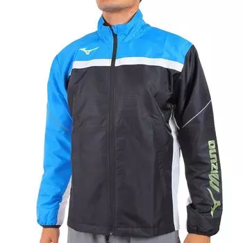 Куртка Tennis Wear Active Warmer Dynamotion Fit Thermal Water Repellent 62JE2502 Black x Peace Blue x White XL [Mizuno]
