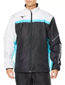 Куртка Tennis Wear Active Warmer Dynamotion Fit Thermal Water Repellent 62JE2502 Black x White x Blue Atoll L [Mizuno]