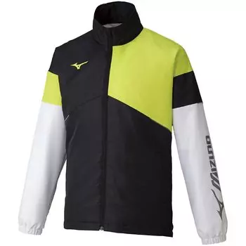 Куртка Tennis Wear Active Warmer с водоотталкивающим эффектом 62JE1501 черная x лаймово-зеленая x белая XS [Mizuno]