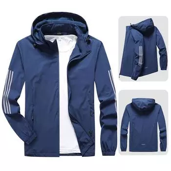 Куртка Three Bars Trench Coat весна и осень мужская тонкая куртка для спорта на открытом воздухе куртка большого размера для мужчин L серый