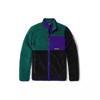 Куртка Timberland Color Block с флисовой подкладкой и карманом на молнии, мужские куртки, цвет черный, зеленый A2AXT-CU0 XL