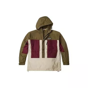 Куртка Timberland Color Block Spliced с капюшоном, водонепроницаемая, повседневная, мужские куртки, темно-оливково-зеленый A26P2-302 M