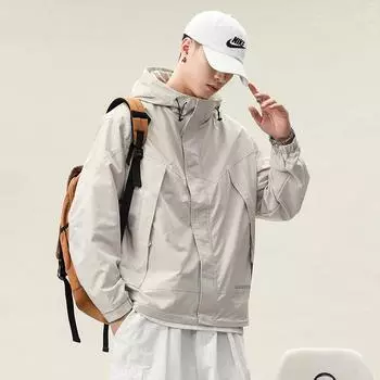 Куртка Tooling Jacket Men s Flying Men s Spring Casual Hooded Jacket Men s Trend L