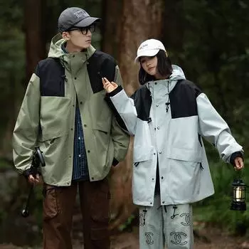 Куртка Tooling весна-осень, повседневная свободная куртка с капюшоном XS