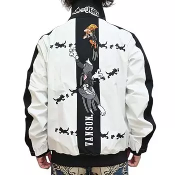 Куртка-тренер Tom and Jerry Stretch Jacket Coach Jacket с высокой водостойкостью и водоотталкивающими свойствами [Banson] TJV-2505 3-слойная мужская (JP, Алфавит, L, Черный) чёрный