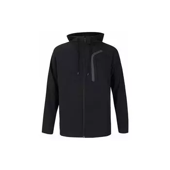 Куртка Under Armour Solid Color Drop Shoulder Zip с длинным рукавом Мужские куртки Черные 1376967-001 M