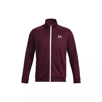 Куртка Under Armour Solid Color с длинным рукавом и застежкой-молнией для мужчин, темно-красная 1329293-600 M