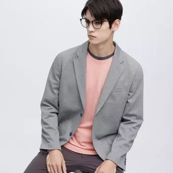 Куртка Uniqlo Japan Comfort 2b Стандартная длина рукава 08 DARK GRAY/XS