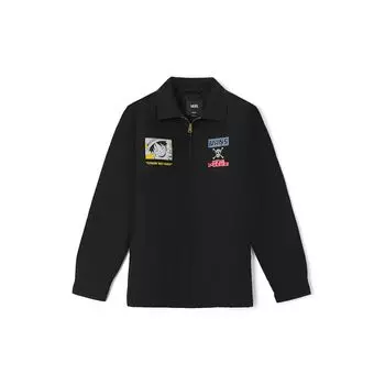 Куртка унисекс на молнии с принтом Vans ONE PIECE Collaboration Series Luffy Three Gear, черная VN00062QBLK S