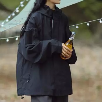 Куртка-унисекс с капюшоном для пар 2023 года — легкая, модная, свободного кроя для весны, осени и зимы. L зелёный