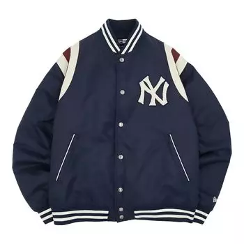 Куртка университетская стадионная джемпер MLB Cooperstown NY Navy XL NYLON VARSITY NEYYANCO NVY [New Era]