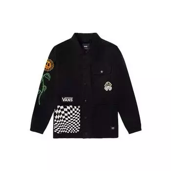 Куртка Vans Checkerboard Patchwork Work Jacket Unisex Jacket Black VN0A3WF1Z6S M