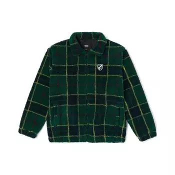 Куртка Vans Plaid Print Zip-Up Jacket Unisex Jackets Green VN0A7YGN2TD XL