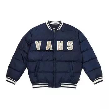 Куртка Vans с длинным рукавом и принтом логотипа на молнии, мужские куртки синего цвета VN000FDCLKZ XL