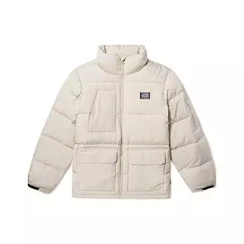Куртка Vans Solid Color Mid-Length Standneck Jacket Unisex Jacket Oatmeal VN000H222N1 M
