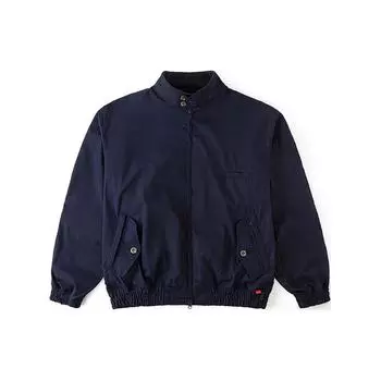 Куртка Vans Stand Collar с эластичной молнией и воротником-стойкой, унисекс, темно-синяя VN000JECDNC L