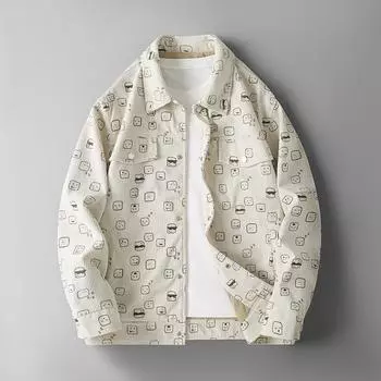 Куртка вельветовая мужская для среднего и молодого возраста M хаки