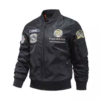 Куртка весна/осень куртка-бомбер бейсбольная форма большой размер M