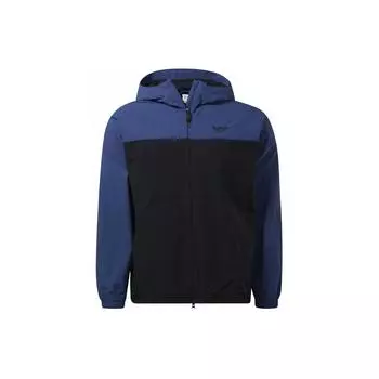 Куртка-ветровка Reebok Color Block унисекс, синяя, черная HF2766 L