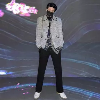 Куртка Xiaoxiangfeng мужская весна и осень новый корейский стиль модная свободная красивая повседневная куртка M