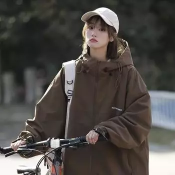 Куртка женская весенне-осенняя функциональная Wind Mountain Outdoor Альпинистский костюм M коричневый