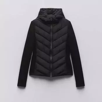 Куртка ZR College Style Slim Fit с капюшоном в стиле пэчворк из хлопка - осень/зима Large абрикосовый