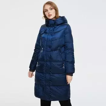 Куртки Астрид, зимние женские большие размеры, теплое хлопковое ветрозащитное женское пальто с длинным капюшоном L