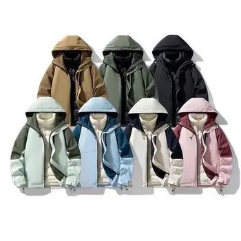 Куртки для активного отдыха для мужчин и женщин, съемные куртки, осенне-зимняя пуховая подкладка, куртки с тремя слоями защиты, мужские куртки, куртки для альпинизма S