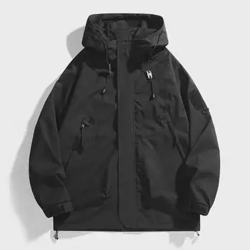 Куртки для активного отдыха на весну/осень: Модная, свободная, ветрозащитная рабочая одежда для мужчин и женщин M