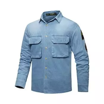 Куртки для молодежи и среднего возраста, мужская одежда на весну и осень, мужские осенние куртки, рубашки, повседневные топы, однотонные куртки L