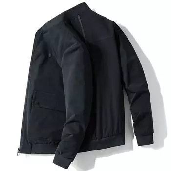 Куртки для мужчин Весна и осень Новые однотонные куртки Повседневные и универсальные мужские модные мужские топы Подростковая мужская одежда M