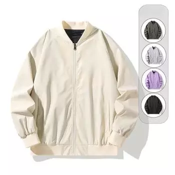 Куртки для мужчин, весна и осень, большой размер, универсальные, свободный воротник-бейсболка, модные повседневные топы M