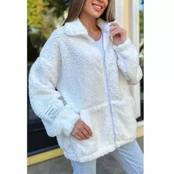 Куртки для женщин Повседневные топы с длинным рукавом на пуговицах в клетку Осенние куртки Женские куртки с длинным рукавом Толстовка Повседневная верхняя одежда Пальто с карманами M бежевый