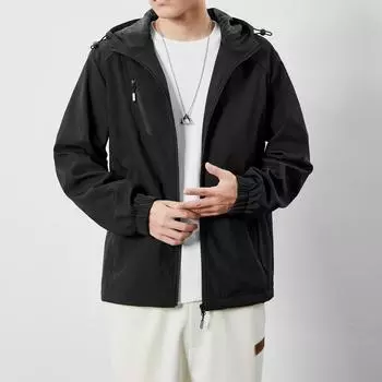 Куртки Качественная мужская куртка для бокса Водонепроницаемая спортивная одежда для отдыха на открытом воздухе Верхняя одежда Мужская куртка с баской для мальчиков Осенняя куртка с капюшоном M