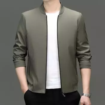 Куртки Мужские куртки Весна и осень Молодежь и мужчины среднего возраста Повседневные бейсбольные воротники Мужские деловые куртки M