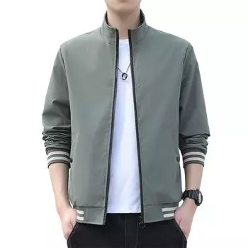 Куртки мужские весенние свободные и универсальные красивые повседневные верхняя одежда M
