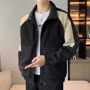 Куртки мужские весна и осень новые бейсбольные куртки мужская корейская рабочая одежда больших размеров модные куртки мужская мода L