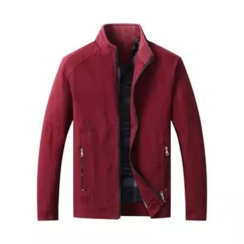 Куртки мужские весна и осень новые мужские повседневные корейские куртки со стоячим воротником осенние тонкие куртки из чистого хлопка M