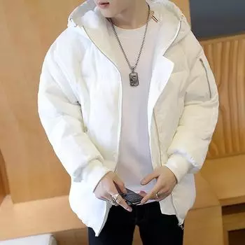 Куртки, пальто, утепленные зимние куртки, мужская парка, верхняя одежда с капюшоном, куртка с хлопковой подкладкой, мужская одежда XXXXL чёрный