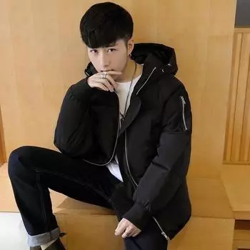Куртки, пальто, утепленные зимние куртки, мужская парка, верхняя одежда с капюшоном, куртка с хлопковой подкладкой, мужская одежда XL белый