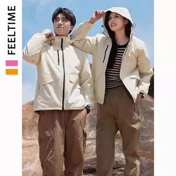 Куртки с капюшоном для мужчин и женщин, ветро- и водонепроницаемое снаряжение для альпинизма для пар L