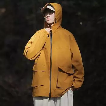 Куртки в горном стиле для мужчин, осенняя новая модная брендовая свободная рабочая одежда, молодежные красивые куртки для мужчин M