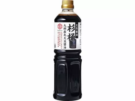 Kurume Kikko Cedar Oke Kyushu Whole Soybean Soy Sauce 1L
