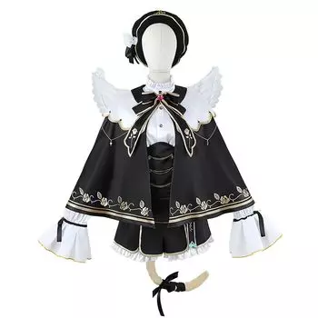 Куруми Ноа Косплей Костюм на Хэллоуин VTuber Angel [milky time] Buspo! чёрный